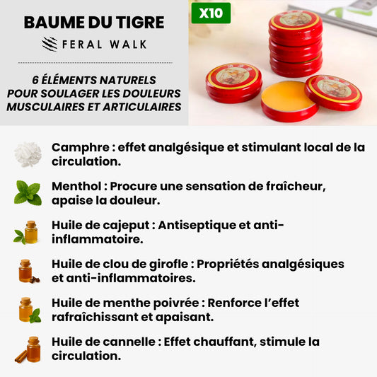 Baume du tigre Feral Walk (Lot de 10)